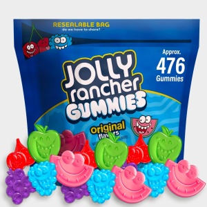 Jolly Ranchr Gummies Original Flavors 72oz - Naturally & Artificially Flavored Candy - Soft & Chewy Gummies - Ideal for Sharing with Family and Friends - Office, Candy Buffet